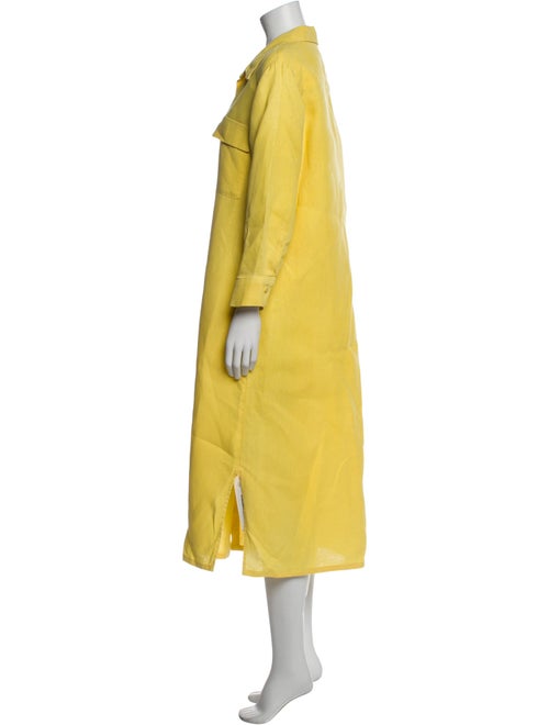 L'Agence Linen Long Dress