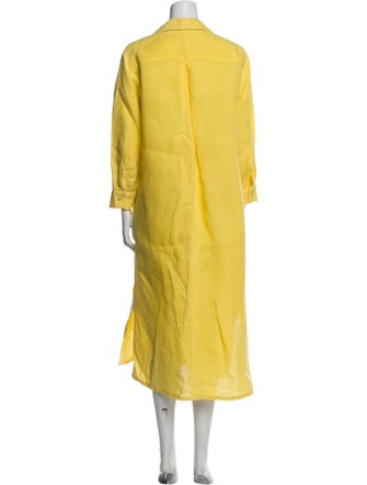 L'Agence Linen Long Dress