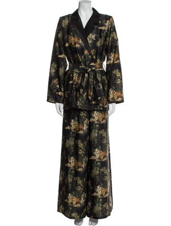L'Agence Printed Pantsuit