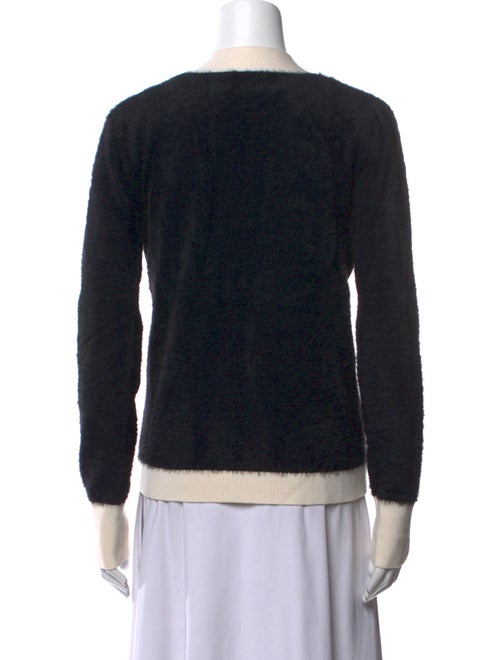 L'Agence Nylon Colorblock Pattern Sweater