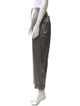 L'Agence Silk Straight Leg Pants