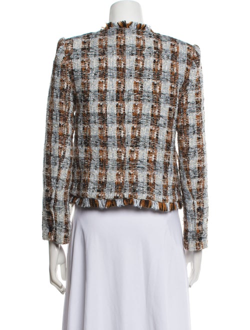 L'Agence Tweed Pattern Evening Jacket