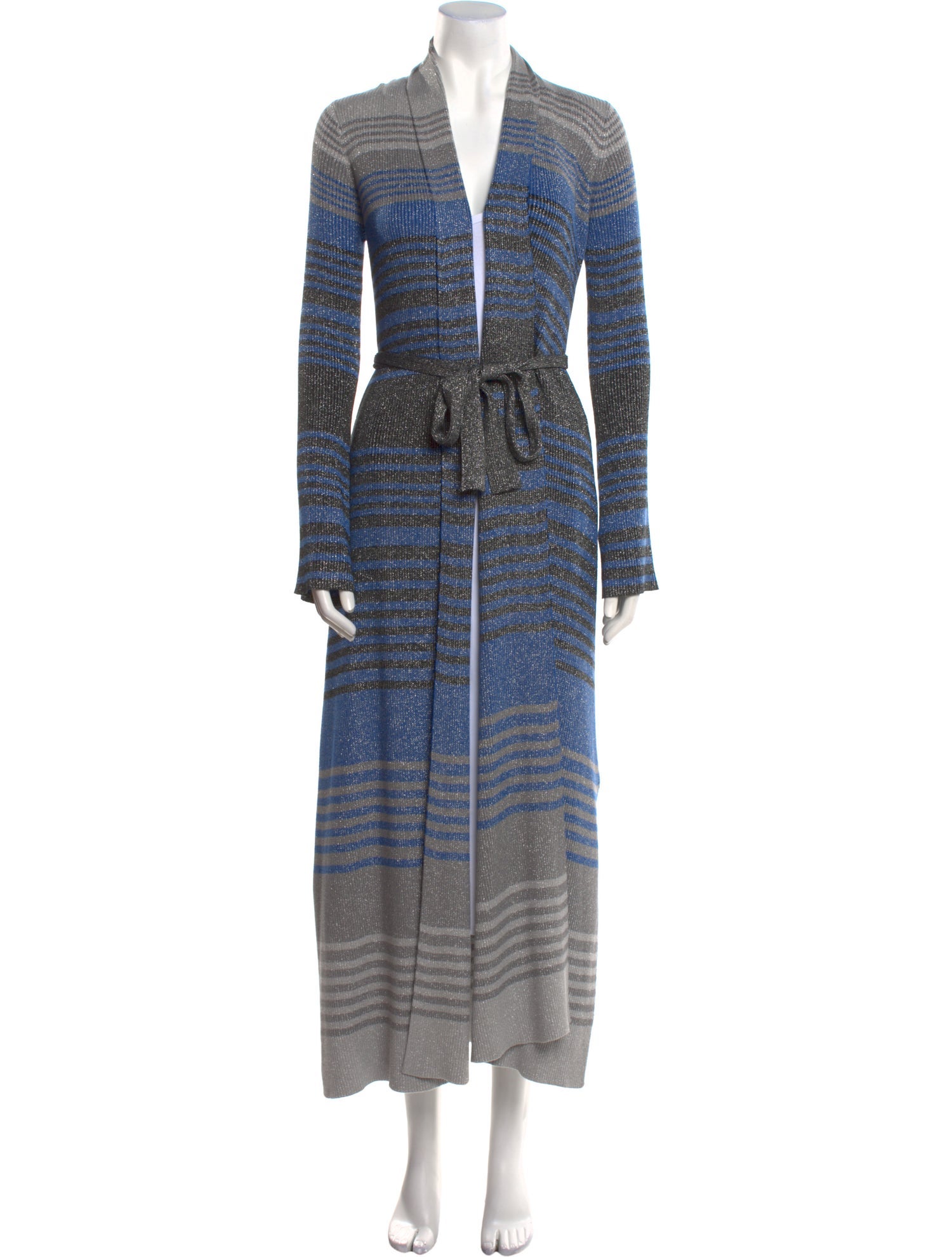 L'Agence Striped Long Dress