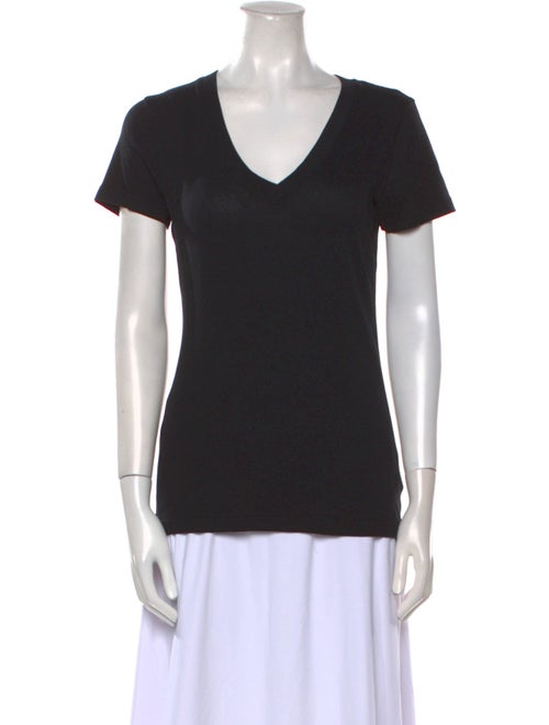 L'Agence V-Neck Short Sleeve T-Shirt