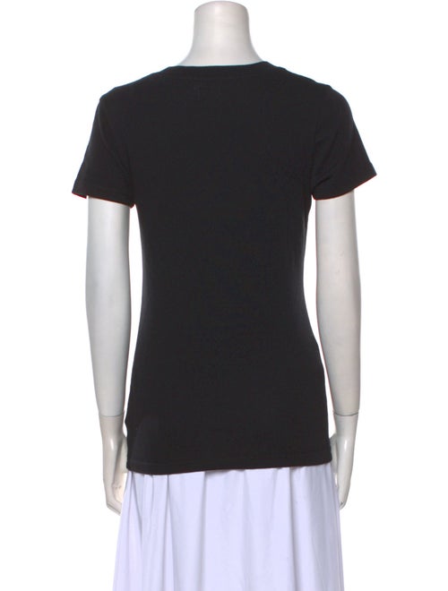 L'Agence V-Neck Short Sleeve T-Shirt