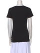 L'Agence V-Neck Short Sleeve T-Shirt