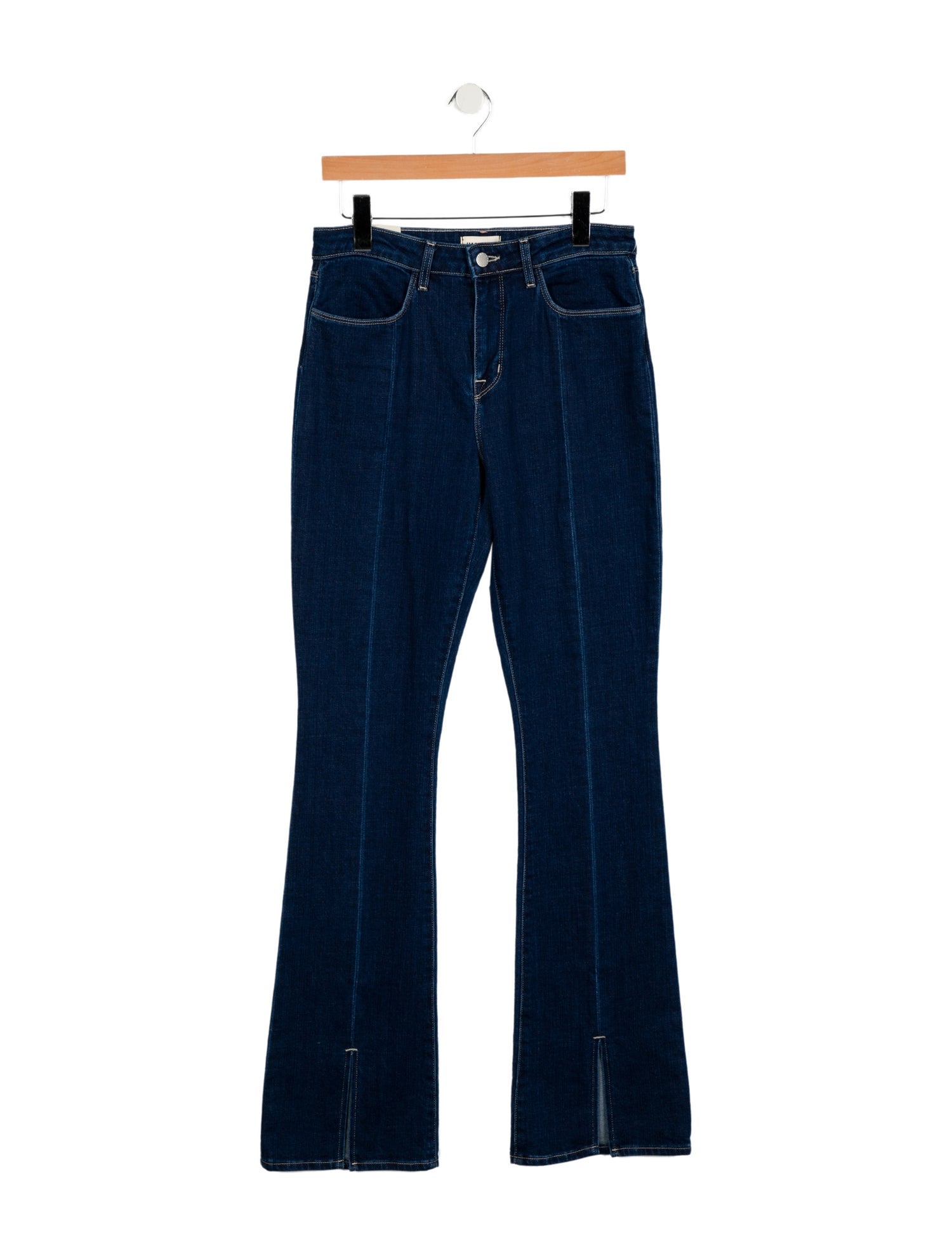 L'Agence Mid-Rise Wide Leg Jeans