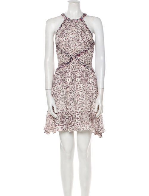 L'Agence Lace Pattern Knee-Length Dress