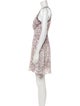 L'Agence Lace Pattern Knee-Length Dress