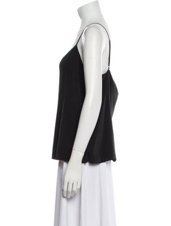 L'Agence Silk V-Neck Top