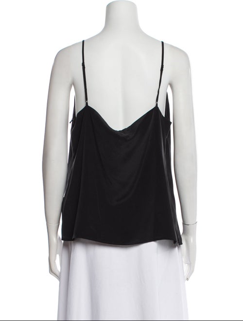 L'Agence Silk V-Neck Top