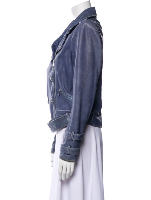 L'Agence Leather Biker Jacket