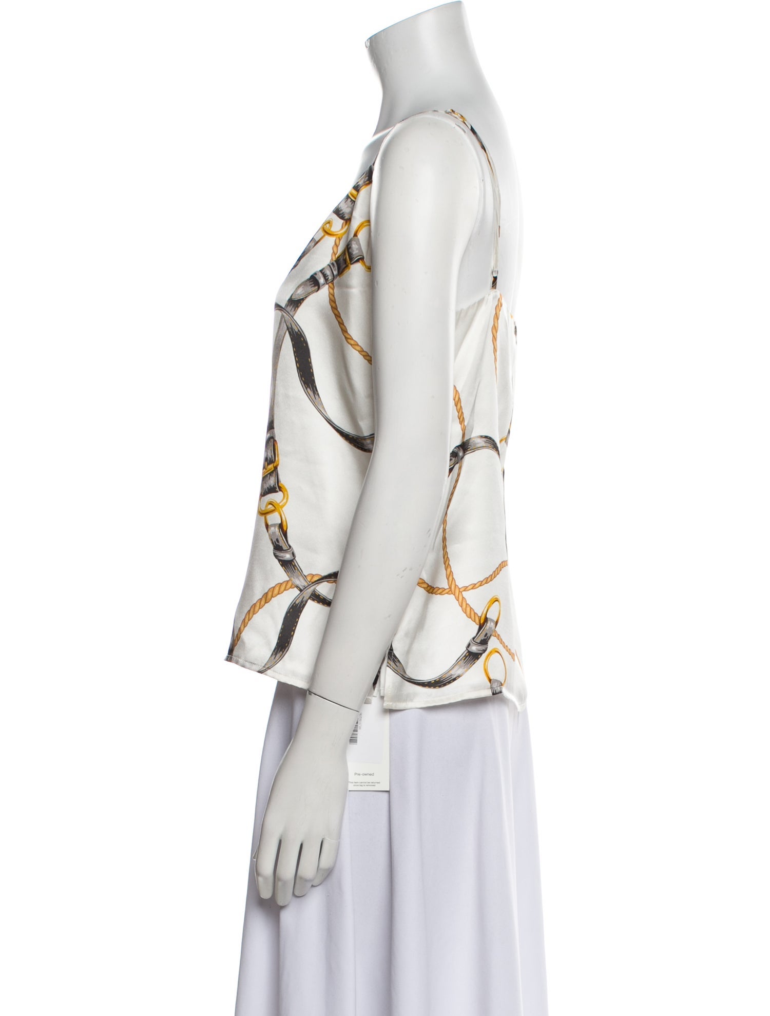 L'Agence Silk Printed Top