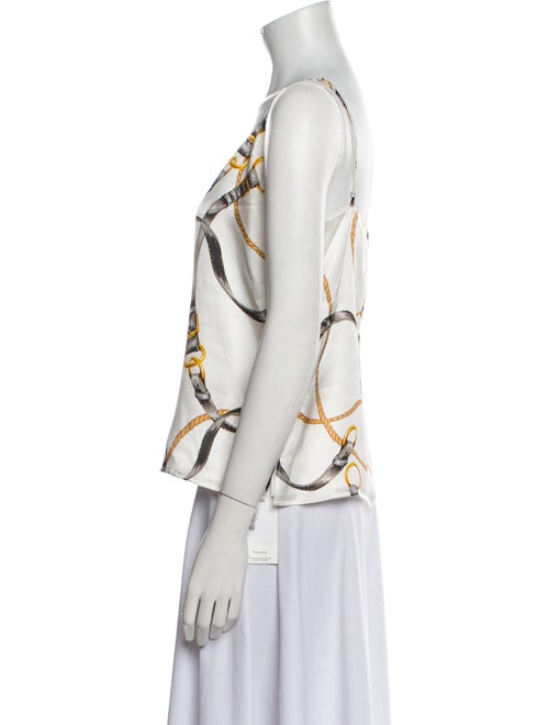 L'Agence Silk Printed Top