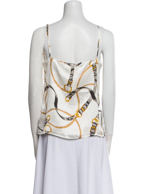L'Agence Silk Printed Top