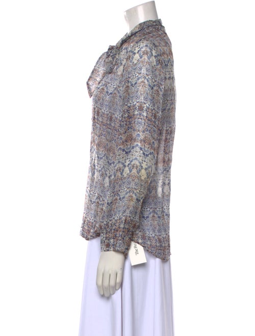 L'Agence Silk Printed Blouse
