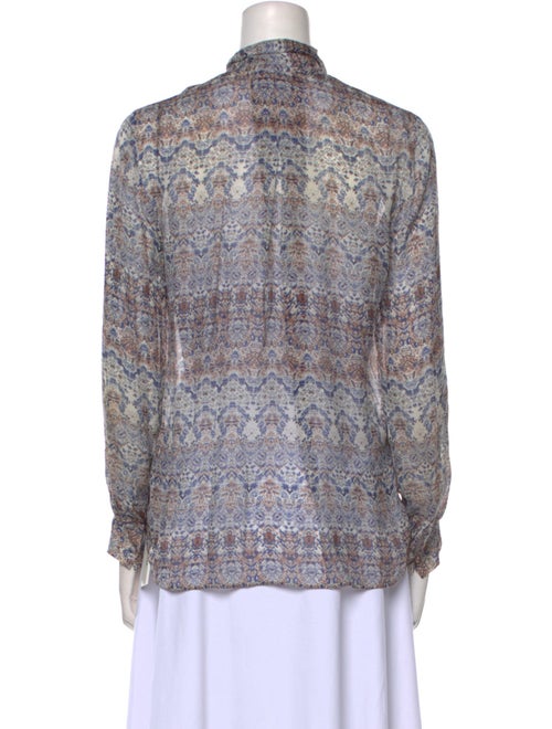 L'Agence Silk Printed Blouse