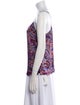 L'Agence Silk Paisley Print Top