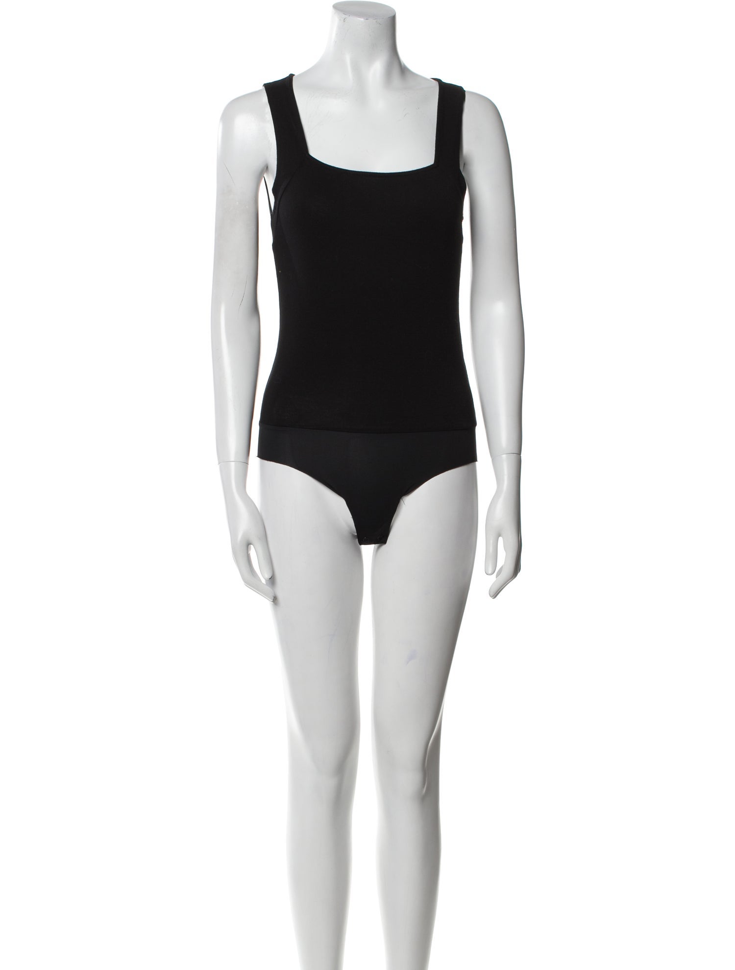 L'Agence Silk Square Neckline Bodysuit