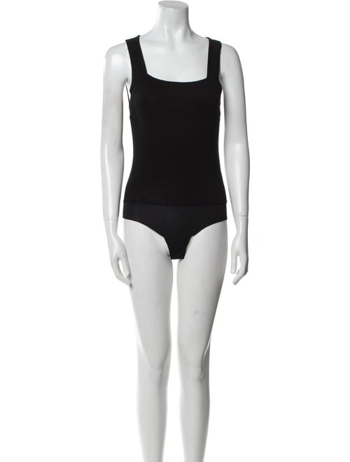 L'Agence Silk Square Neckline Bodysuit