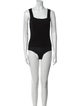 L'Agence Silk Square Neckline Bodysuit