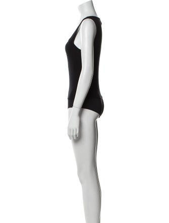 L'Agence Silk Square Neckline Bodysuit