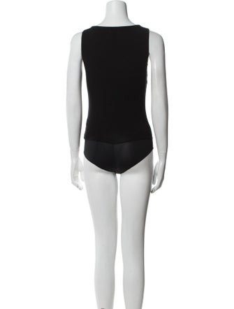 L'Agence Silk Square Neckline Bodysuit