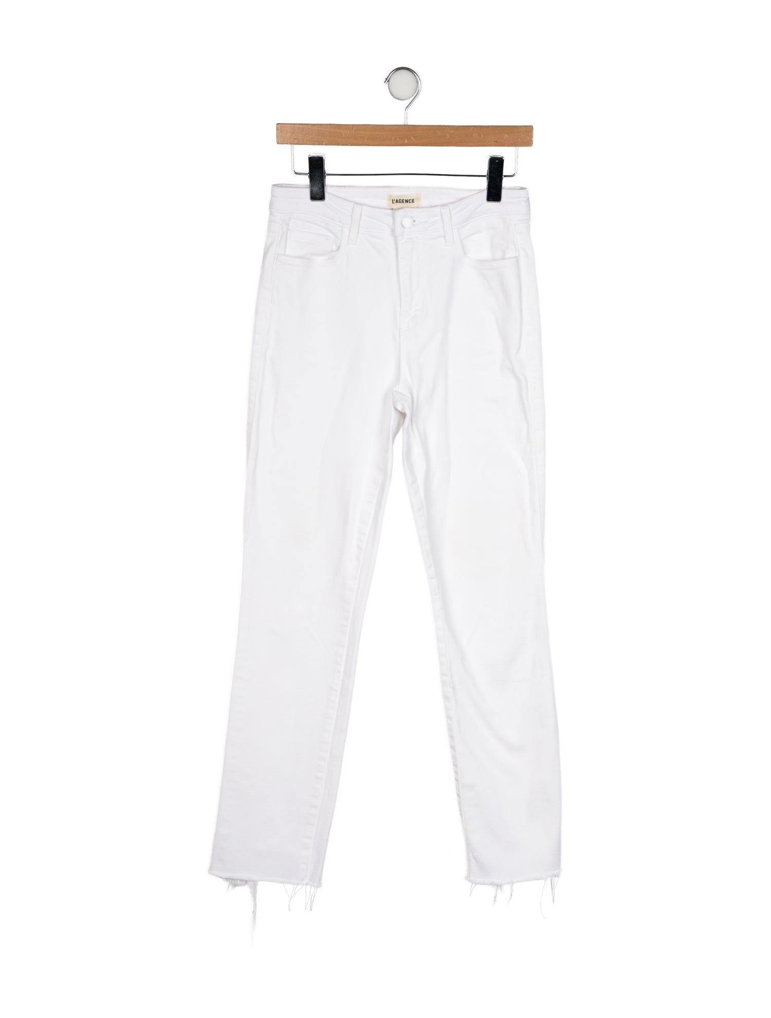 L'Agence Mid-Rise Straight Leg Jeans