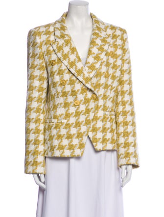 L'Agence Plaid Print Blazer