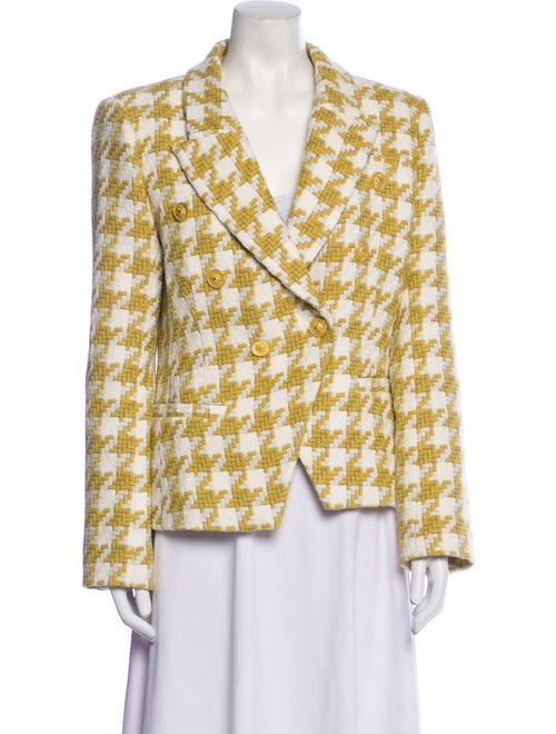L'Agence Plaid Print Blazer