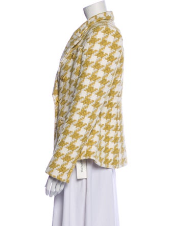 L'Agence Plaid Print Blazer