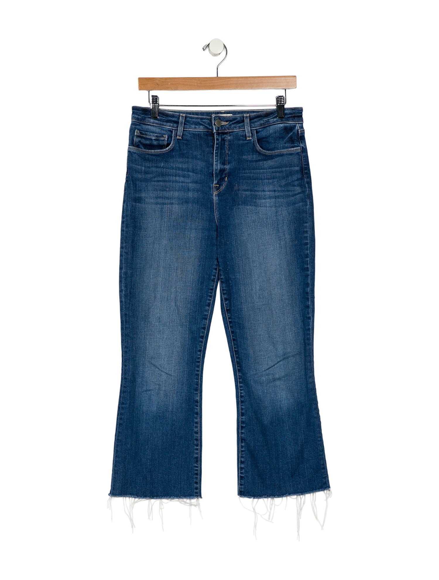 L'Agence Mid-Rise Straight Leg Jeans
