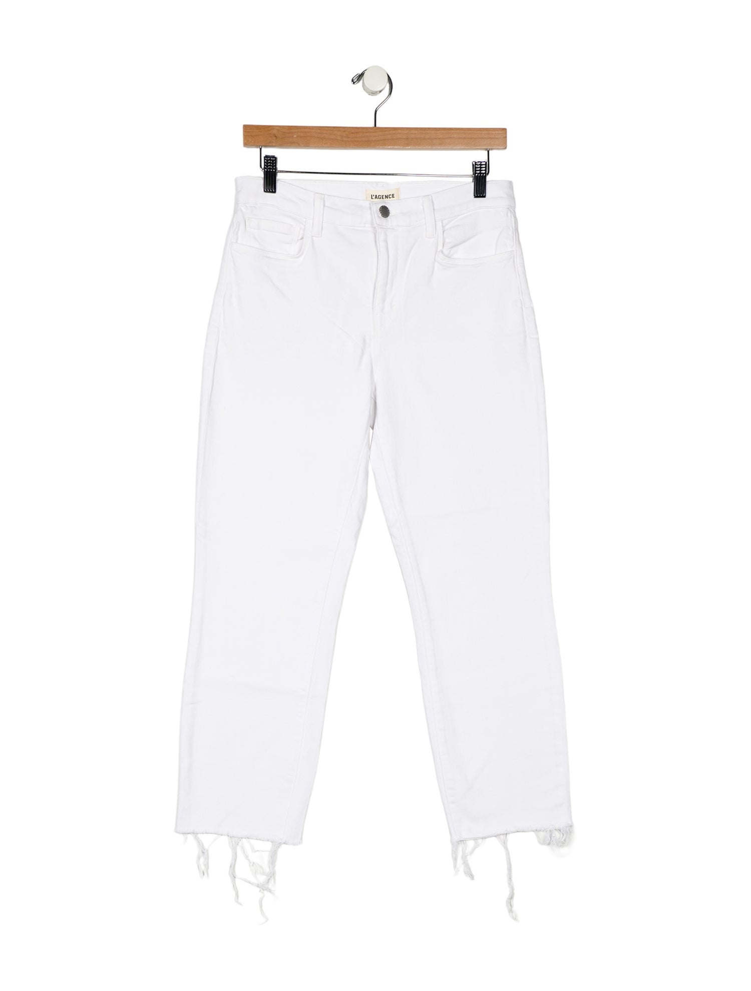 L'Agence Mid-Rise Straight Leg Jeans