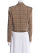 L'Agence Wool Plaid Print Blazer