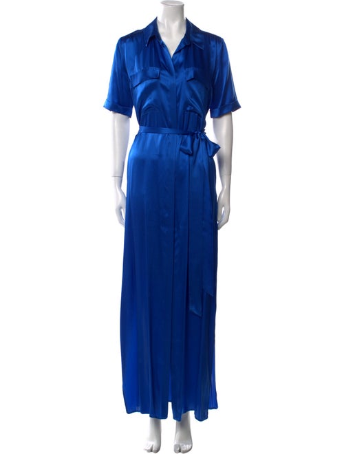 L'Agence Silk Long Dress