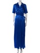 L'Agence Silk Long Dress