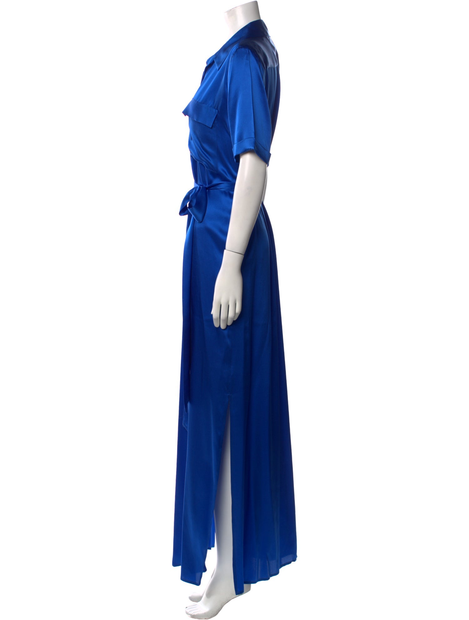 L'Agence Silk Long Dress