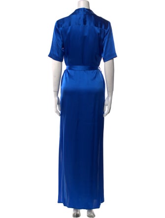 L'Agence Silk Long Dress