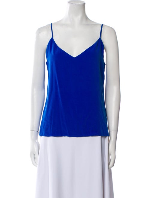 L'Agence Silk V-Neck Top