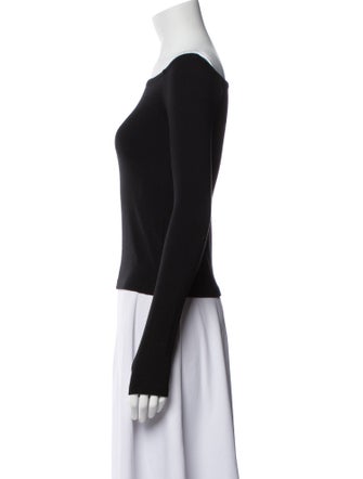 L'Agence Bateau Neckline Long Sleeve Top