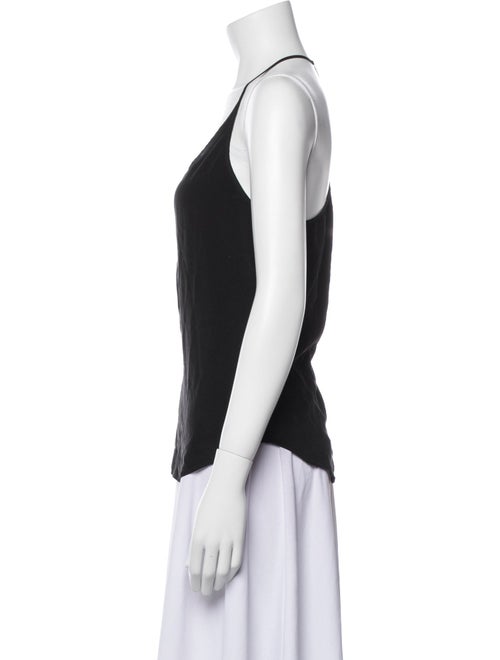 L'Agence Silk Scoop Neck Top