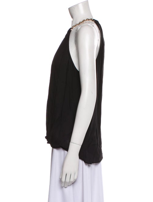 L'Agence Silk V-Neck Blouse