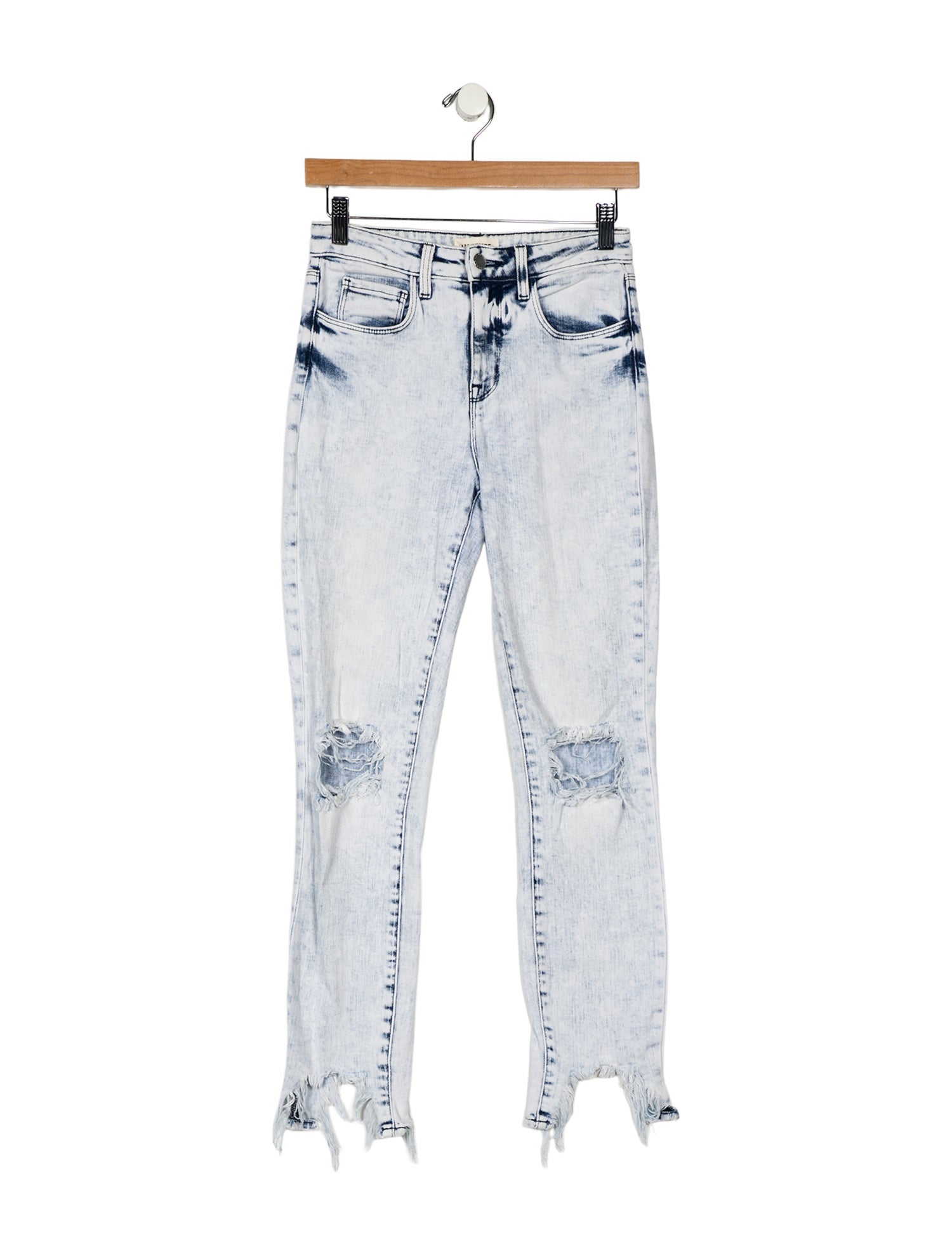 L'Agence Mid-Rise Straight Leg Jeans