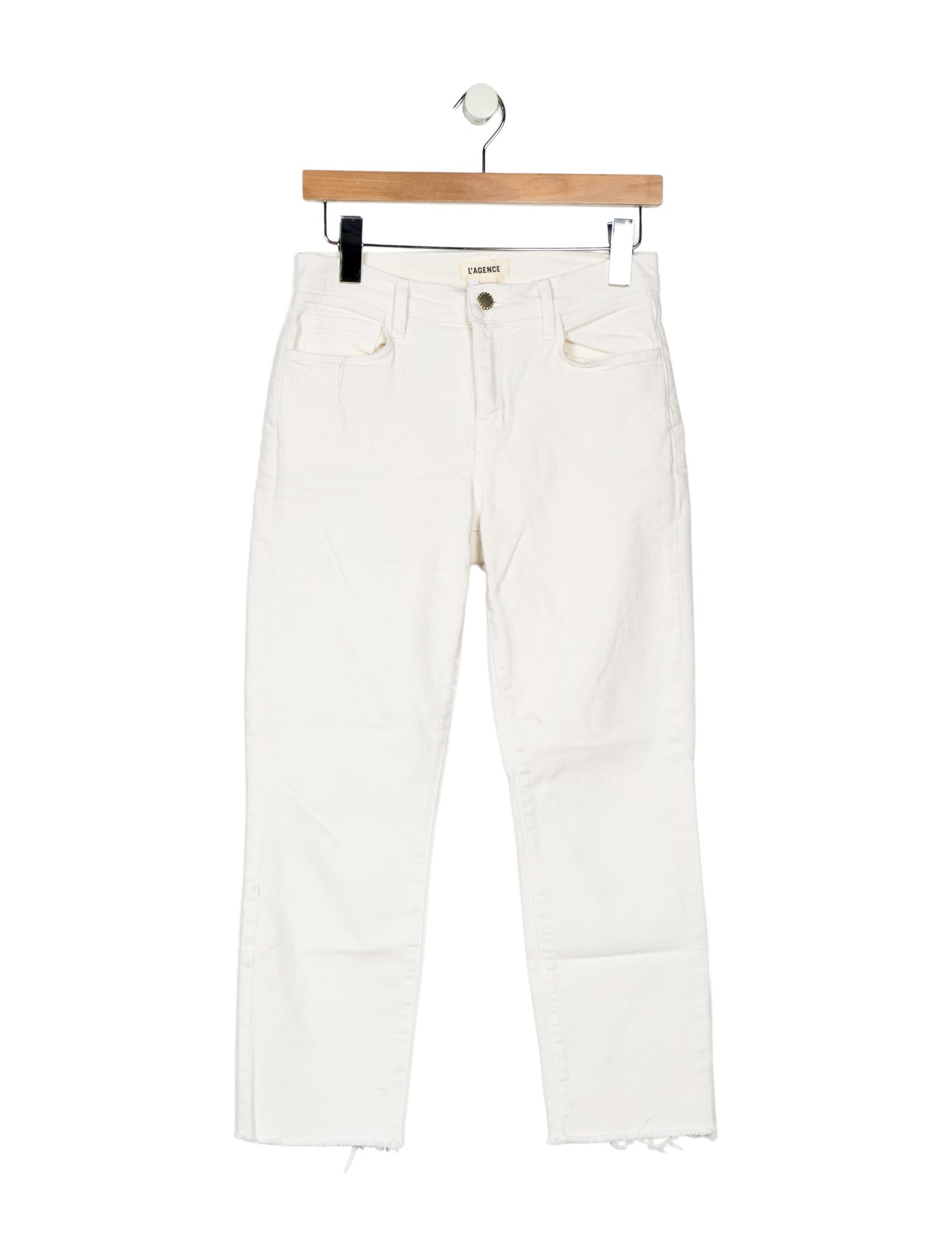 L'Agence Low-Rise Straight Leg Jeans