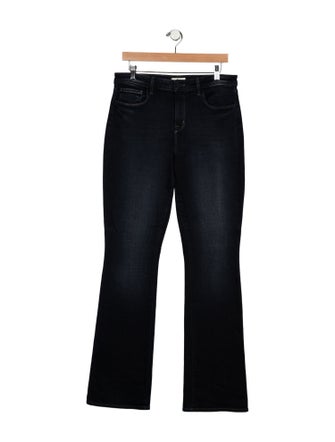 L'Agence Mid-Rise Wide Leg Jeans