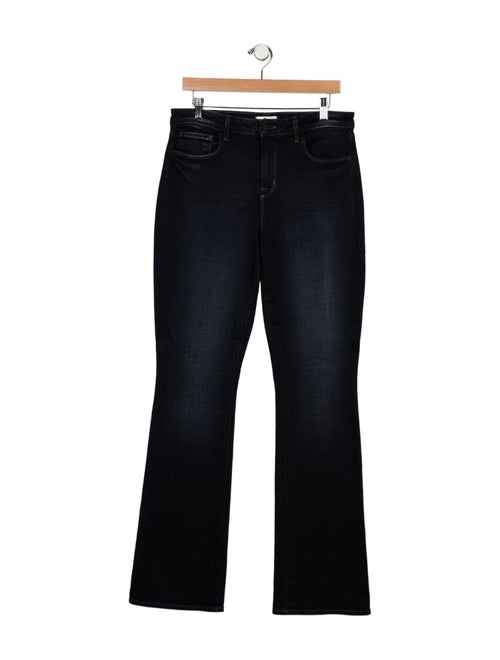 L'Agence Mid-Rise Wide Leg Jeans