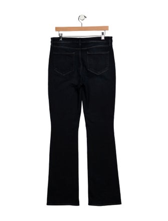 L'Agence Mid-Rise Wide Leg Jeans