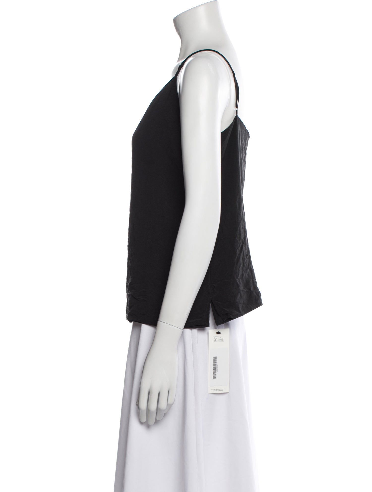 L'Agence Silk V-Neck Top