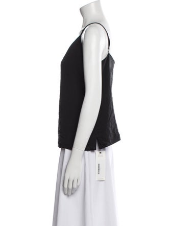 L'Agence Silk V-Neck Top