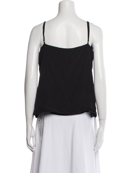 L'Agence Silk V-Neck Top